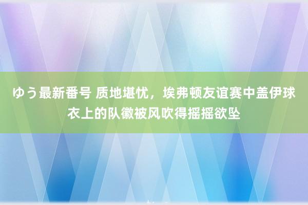 ゆう最新番号 质地堪忧，埃弗顿友谊赛中盖伊球衣上的队徽被风吹得摇摇欲坠