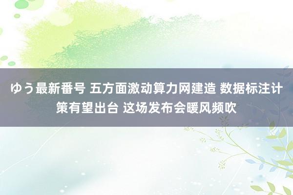 ゆう最新番号 五方面激动算力网建造 数据标注计策有望出台 这场发布会暖风频吹