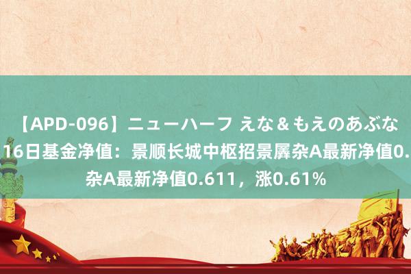 【APD-096】ニューハーフ えな＆もえのあぶない課外授業 8月16日基金净值：景顺长城中枢招景羼杂A最新净值0.611，涨0.61%