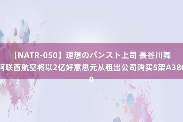 【NATR-050】理想のパンスト上司 長谷川舞 阿联酋航空将以2亿好意思元从租出公司购买5架A380