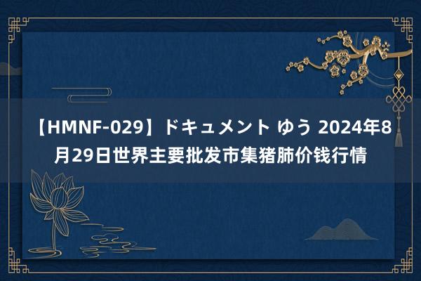 【HMNF-029】ドキュメント ゆう 2024年8月29日世界主要批发市集猪肺价钱行情