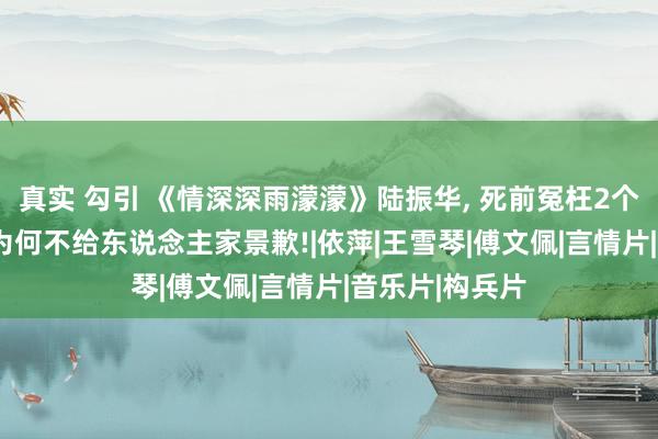 真实 勾引 《情深深雨濛濛》陆振华, 死前冤枉2个女东说念主, 为何不给东说念主家景歉!|依萍|王雪琴|傅文佩|言情片|音乐片|构兵片